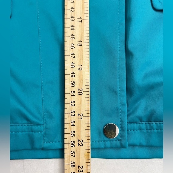 CARLISLE Turquoise Moto Style Lightweight Windbreaker Jacket Women’s Size 2 NWT - Picture 13 of 13